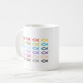 Christlicher Fisch Kaffeetasse (Vorderseite Links)