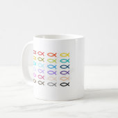 Christlicher Fisch Kaffeetasse (Vorderseite Links)