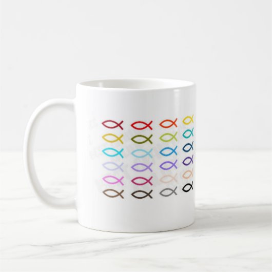 Christlicher Fisch Kaffeetasse (Links)