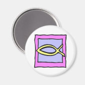 Christlicher Fisch Magnet (Vorderseite/Rückseite)