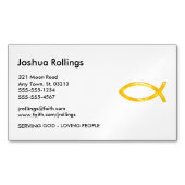 Christlicher Fisch Magnetische Visitenkarte (Vorderseite)