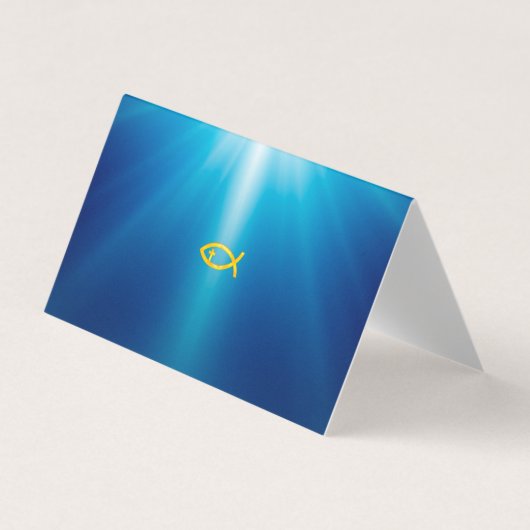 Christlicher Fisch Visitenkarten (Vorderseite)