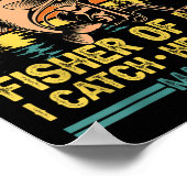 Christlicher Fischer Jesus hat mich zum Fischer ge Poster (Ecke)