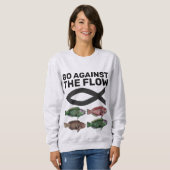 CHRISTLICHER FISCHWEG GEGEN DIE FLOW-T - Shirt (Vorne ganz)