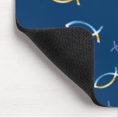 Christlicher Fish Sky & Ground Pattern - Mousepad (Ecke)