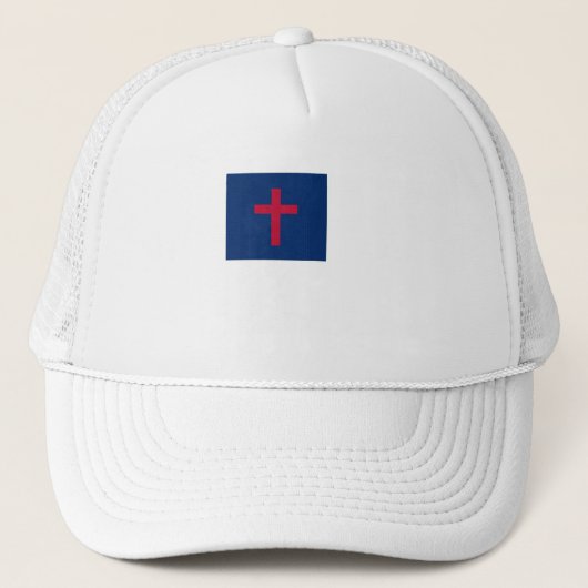 Christlicher Flag Trucker Hat Truckerkappe (Vorderseite)