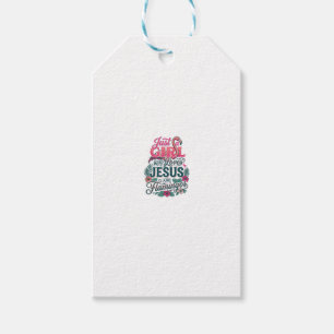 Christlicher Flamingo Mädchen Vintage Geschenkanhänger