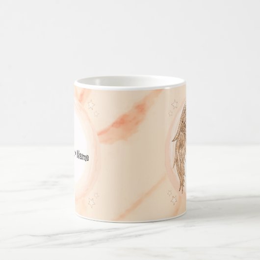 Christlicher Flügelengel Kaffeetasse (Mittel)