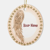 Christlicher Flügelengel Keramik Ornament (Links)