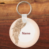 Christlicher Flügelengel Schlüsselanhänger (Vorderseite)