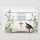 Christlicher Foto Verse Abschluss Einladung (Rückseite)