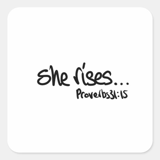 Christlicher Frauentag Quadratischer Aufkleber (Vorderseite)