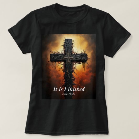 Christlicher Freitag, ist es fertig T-Shirt (Design vorne)