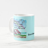 Christlicher Freuden Leuchtturm Kaffeetasse (Vorderseite Links)