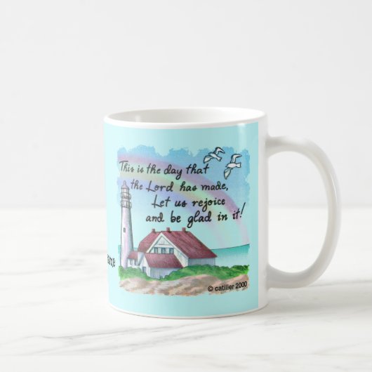 Christlicher Freuden Leuchtturm Kaffeetasse (Rechts)