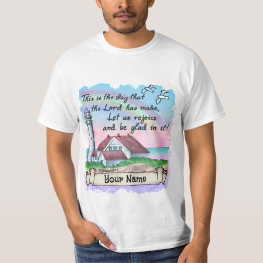 Christlicher Freuden Leuchtturm T-Shirt (Vorderseite)
