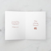 Christlicher Freundschafts-Gruß Karte (Innenseite)