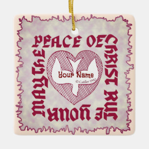 Christlicher Frieden Christi Keramikornament