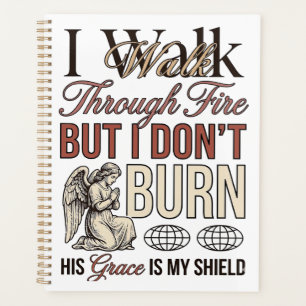 Christlicher Gang durch Feuer Vintage Planer