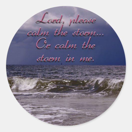 Christlicher Gebet-Aufkleber Runder Aufkleber (Vorderseite)