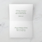 Christlicher Geburtstag Vater Vater-Schrift Karte (Innenseite)