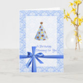 Christlicher Geburtstags-Gruß Karte (Gelbe Blume)