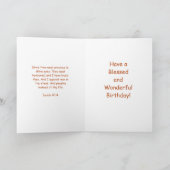 Christlicher Geburtstags-Gruß Karte (Innenseite)