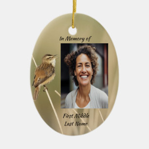 Christlicher Gedenkfoto-Vogel-Garten Natur Keramik Ornament