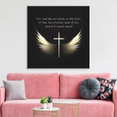 Christlicher Geist und Kreuz 2 Timothy 1:7 Schrift Leinwanddruck (Insitu (Wohnzimmer))