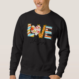 Christlicher Gepard Leopard Liebe wie Jesus Dank Sweatshirt