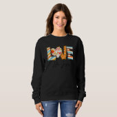 Christlicher Gepard Leopard Liebe wie Jesus Dank Sweatshirt (Vorne ganz)