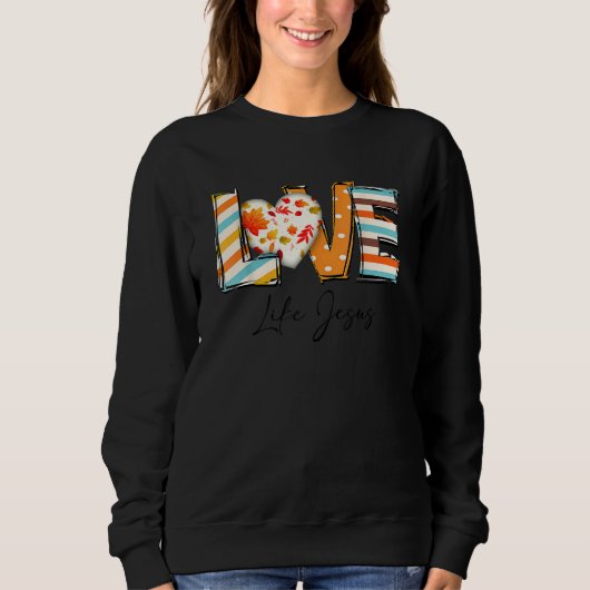 Christlicher Gepard Leopard Liebe wie Jesus Dank Sweatshirt (Vorderseite)