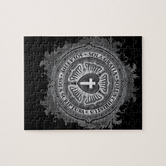 Christlicher Geschenk Luther Rose Puzzle (Horizontal)