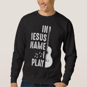 Christlicher Gitarrenspieler Sweatshirt
