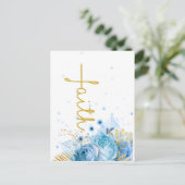 Christlicher Glaube an das Kreuz Postkarte (Stehend Vorderseite)