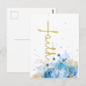 Christlicher Glaube an das Kreuz Postkarte (Vorne/Hinten)