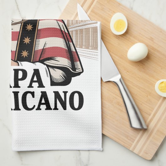 Christlicher Glaube an die katholische Kirche Geschirrtuch (Viertel Falte)