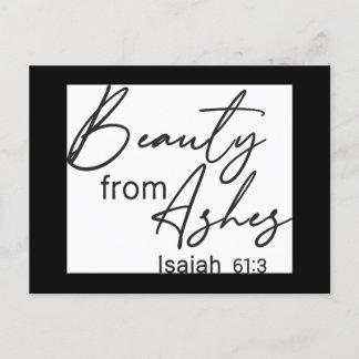 Christlicher Glaube | Beauty from Ashes Postkarte