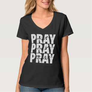 Christlicher Glaube betet darauf und betet durch T-Shirt
