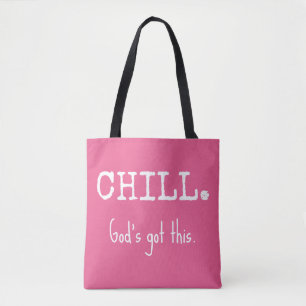 Christlicher Glaube Chill Gott Hat Es Im Griff QR- Tasche