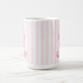 Christlicher Glaube Cozy Cute Rosa Streifen Bibel Kaffeetasse (Mittel)