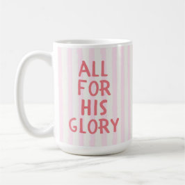 Christlicher Glaube Cozy Cute Rosa Streifen Bibel Kaffeetasse