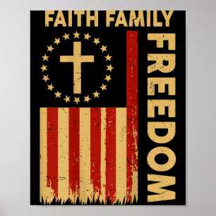 Christlicher Glaube Familie Dom Gott C auf dem Rüc Poster