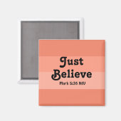 Christlicher Glaube glaubt Bibel Verse Lachs Magnet (Vorderseite/Rückseite)