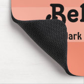 Christlicher Glaube glaubt Bibel Verse Lachs Mousepad (Ecke)