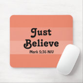 Christlicher Glaube glaubt Bibel Verse Lachs Mousepad (Mit Mouse)