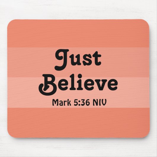 Christlicher Glaube glaubt Bibel Verse Lachs Mousepad (Vorne)