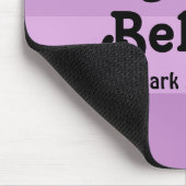 Christlicher Glaube glaubt Bibelverse Lila Mousepad (Ecke)