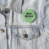 Christlicher Glaube glaubt nur Bibelverse Grün Button (Beispiel)