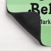 Christlicher Glaube glaubt nur Bibelverse Grün Mousepad (Ecke)